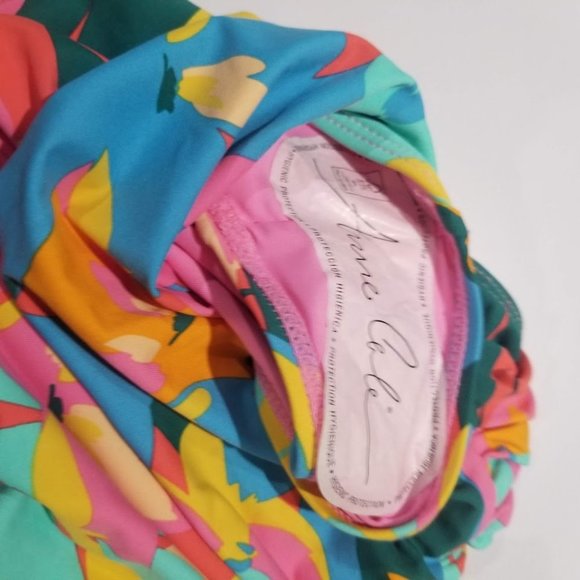 Anne Cole Plumeria Twist-Front One-Piece Size 6 - Picture 9 of 9